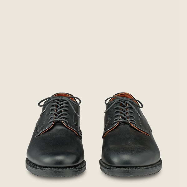 Red Wing Mens Oxford - Williston - Featherstone Leather - Black - BCS431928